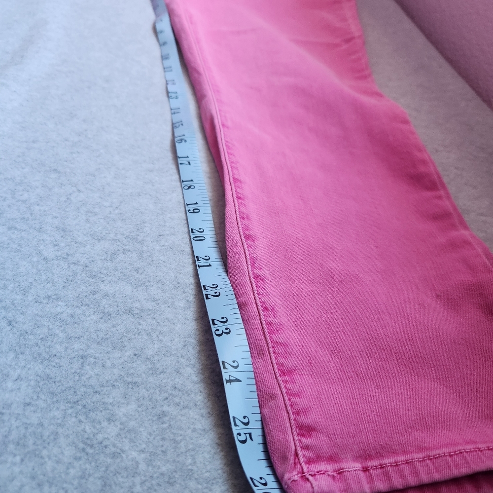 L'Agence Womens Margot Hi Rise Skinny Denim Crop Jean Pink NWOT Sz 32 BarbieCore - Picture 10 of 15